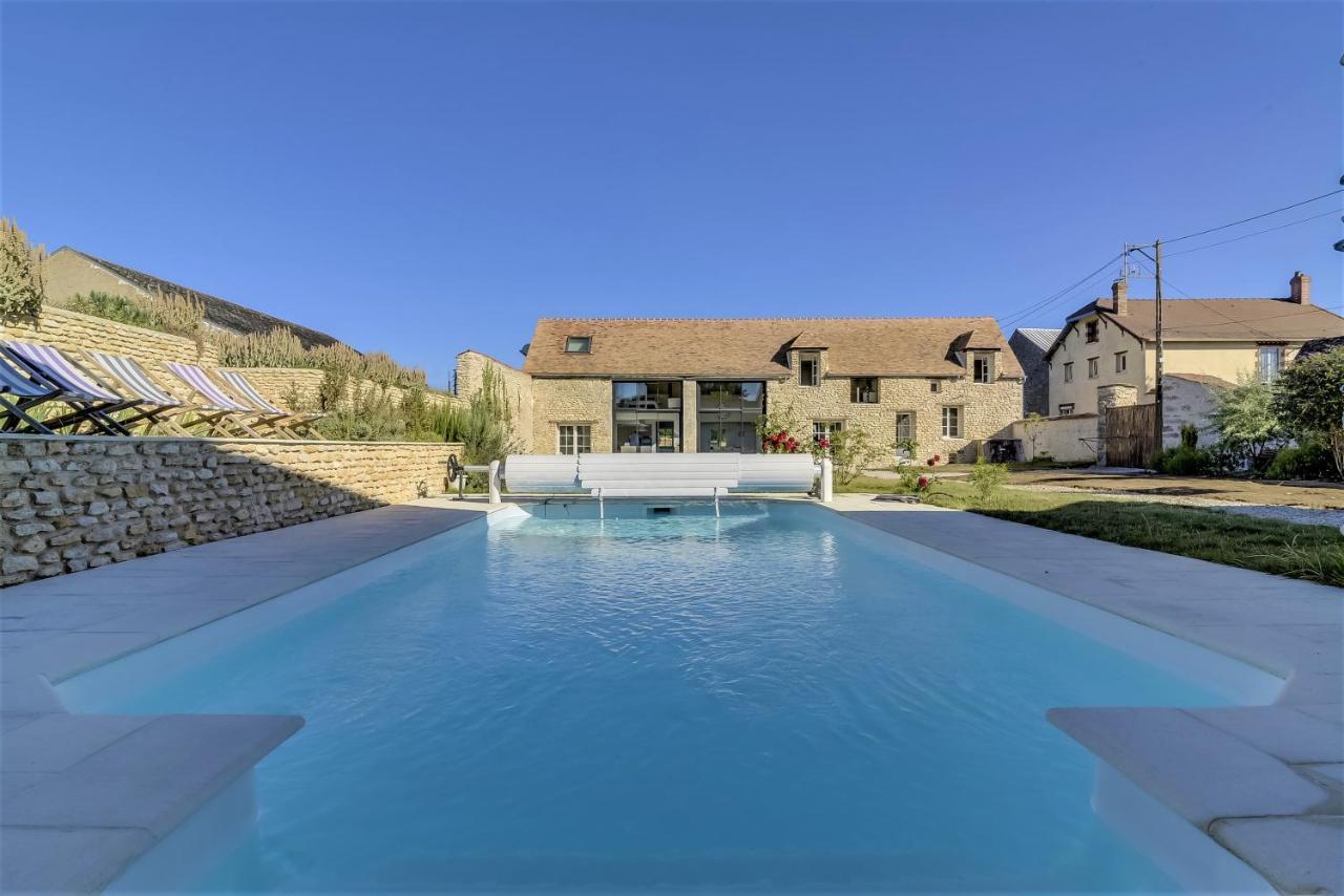 Villa de 6 chambres avec piscine privee terrasse amenagee et wifi a Amponville Esterno foto