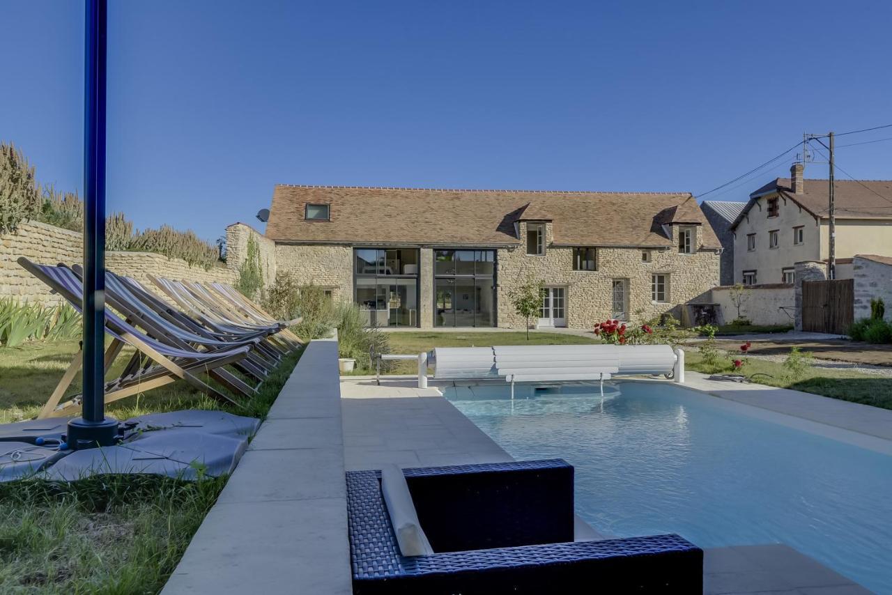 Villa de 6 chambres avec piscine privee terrasse amenagee et wifi a Amponville Esterno foto