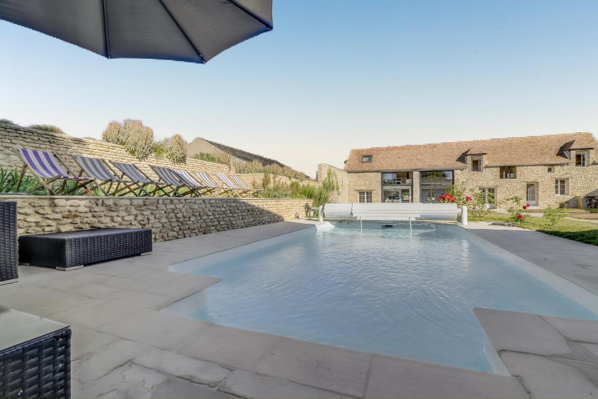 Villa de 6 chambres avec piscine privee terrasse amenagee et wifi a Amponville Esterno foto